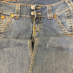 True Religion Blue Boot Cut Jeans with Classic Medium Wash